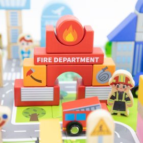 VIGA-Wooden-Set-Building-a-City-Blocks-Board-Figures-3