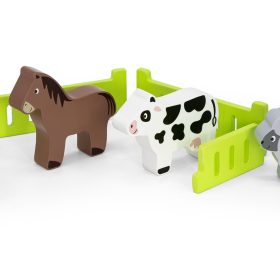 VIGA-Wooden-Tractor-Animal-Farm-1