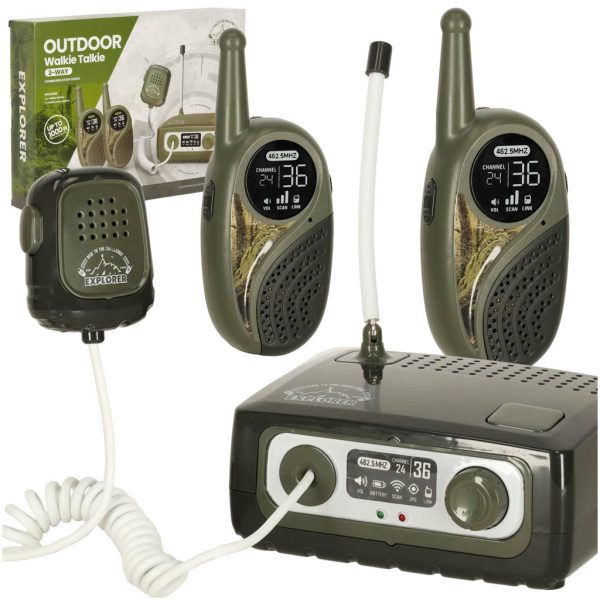 Vaikams skirtas "Walkie talkie" radijo imtuvų rinkinys su PBX