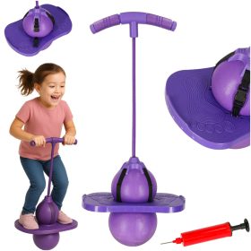 Vaikų pogo balansinis megztinis violetinės spalvos