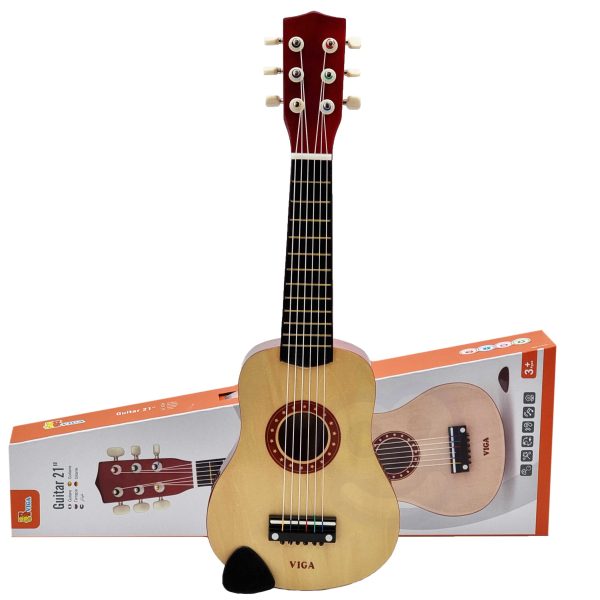 Viga-Wooden-Guitar-for-Kids-Natural-21-Inches-6-Strings Viga Wooden Guitar for Kids Natural 21 Inches 6 Strings