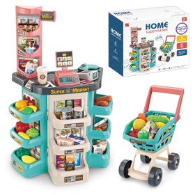 WOOPIE Supermarket Store and Trolley Shopping Cart Checkout Scale Scanner 47 acc