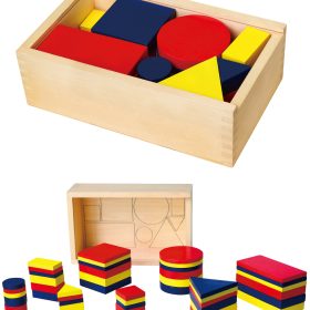 Wooden Dienes Blocks Geometric Figures Viga Toys Montessori