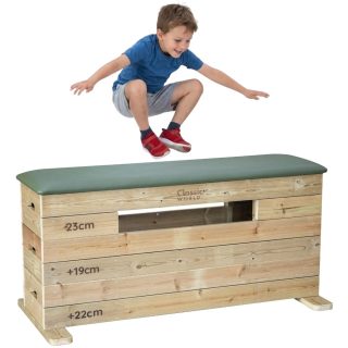 CLASSIC WORLD EDU Wooden Gymnastics Box 3 Levels Certificate