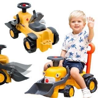 FALK Komatsu Ride-on Tractor Excavator with Bucket and Horn 1-3 Years