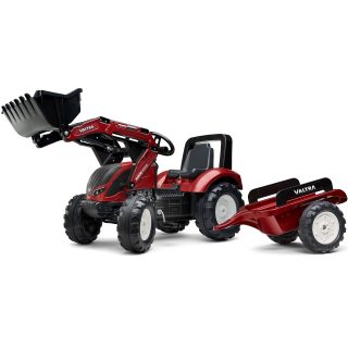 FALK Valtra S4 Pedal Tractor with Bucket and Trailer 3-7 years