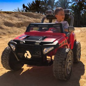 INJUSA-24V-Battery-Powered-Monster-Car-with-LED-Lights-3