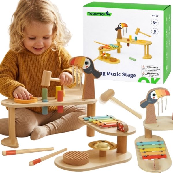 TOOKY TOY Educational Music Table - Toucan