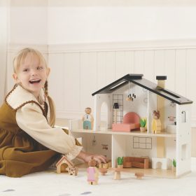 TOOKY-TOY-Wooden-Dollhouse-with-Accessories-and-Family-20-pcs-1