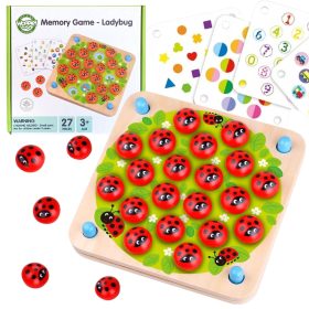 WOOPIE-GREEN-Memory-Wooden-Educational-Memory-Game-Ladybug-Puzzle WOOPIE GREEN Memory Wooden Educational Memory Game Ladybug Puzzle