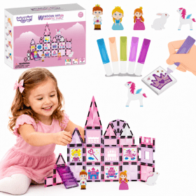 WOOPIE Magnetic Blocks Princess Castle Set 50 pcs.