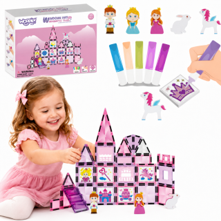 WOOPIE Magnetic Blocks Princess Castle Set 50 pcs.