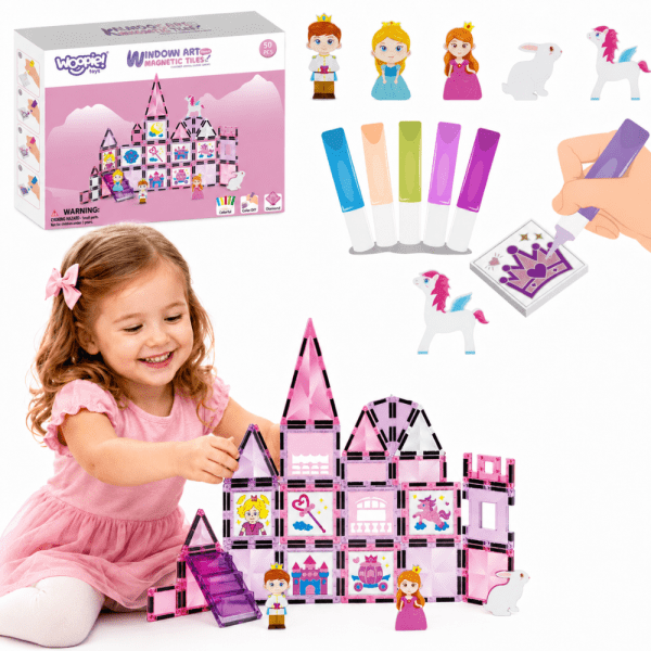 WOOPIE-Magnetic-Blocks-Princess-Castle-Set-50-pcs WOOPIE Magnetic Blocks Princess Castle Set 50 pcs.