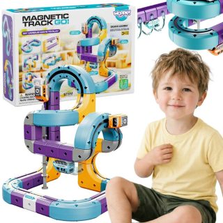 WOOPIE Magnetic Train Track Construction Set with Attraction Effect 54 pcs.