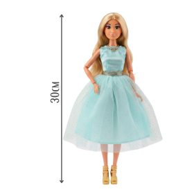WOOPIE-ROYAL-Lily-Doll-30-cm-Long-Blonde-Hair-Elegant-Turquoise-Dress-3