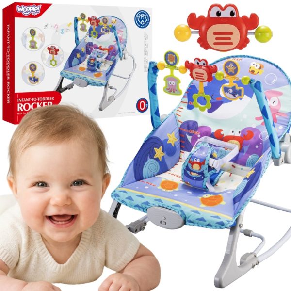 WOOPIE-BABY-2-in-1-Rocker-and-Bouncer-Crab-Interactive-Vibrations-Melodies WOOPIE BABY 2-in-1 Rocker and Bouncer Crab Interactive Vibrations Melodies
