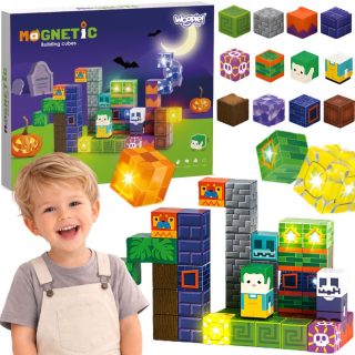 WOOPIE Magnetic Blocks Glowing Halloween 63 pcs.