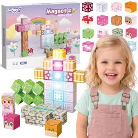 Woopie Magnetic Cubes 48 pcs Montessori Educational 3D Puzzle