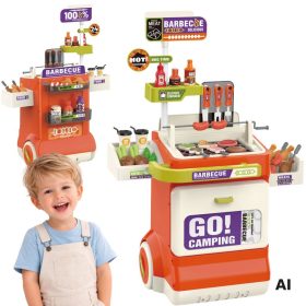 WOOPIE-Interactive-BBQ-Grilling-Cart-51-piece-Grill-Stand-Real-Grilling-Effects WOOPIE Interactive BBQ Grilling Cart 51-piece Grill Stand Real Grilling Effects