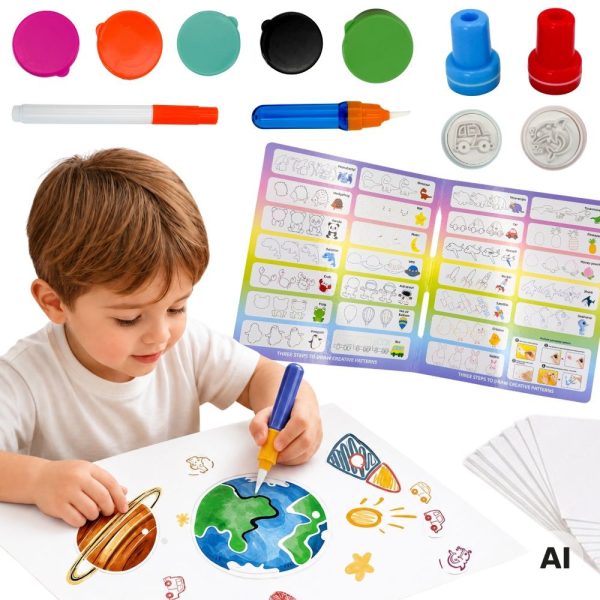 WOOPIE-Magic-Brush-Creative-Set-for-Drawing-Stamps-Kids-3 WOOPIE Magic Brush Creative Set for Drawing Stamps Kids 3+